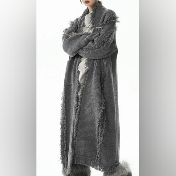 Unbranded Sweaters - Chunky Cable Knit Long Sweater